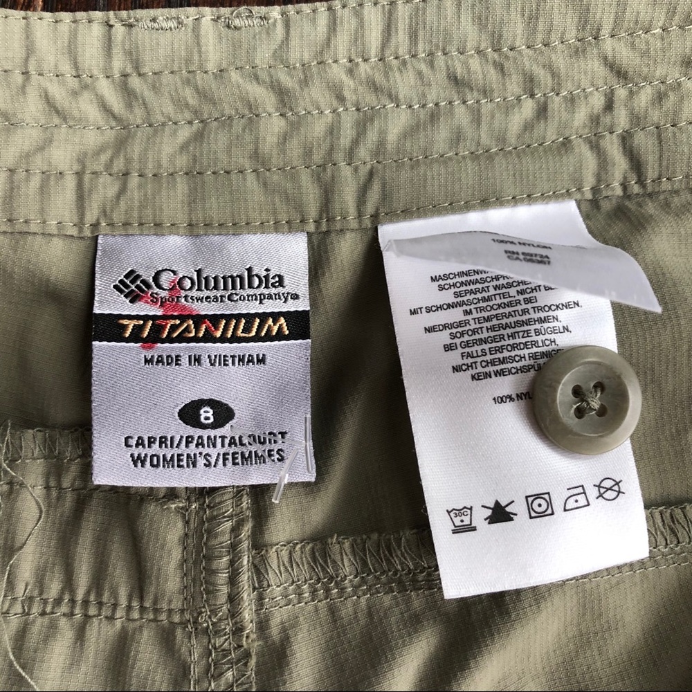 Colombia Titanum Olive/Green Capri Pants - Picture 14 of 14